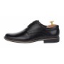 Pantofi barbati, model casual-elegant, din piele naturala, negru - PANBOX